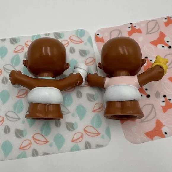 Fisher-Price Little People Snuggle Twins Boys African American Toddler Toys FP - Picture 7 of 9